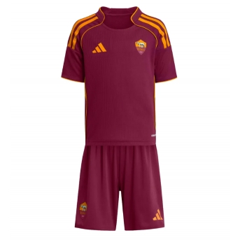 Billige Fotballdrakt AS Roma Replika Hjemmedraktsett Barn 2025-26 Kortermet (med bukser)